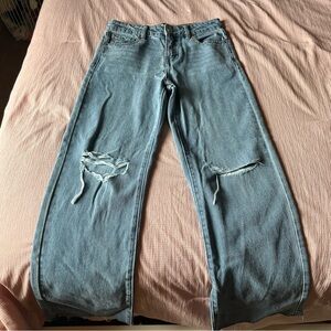 RSQ Light Blue Wide Leg Jeans, Kids size 12 - girls
